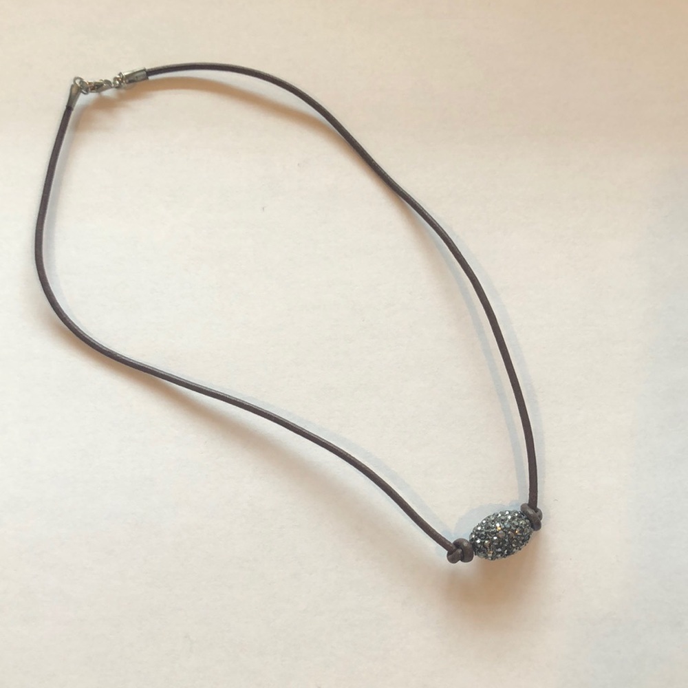 Leather necklace